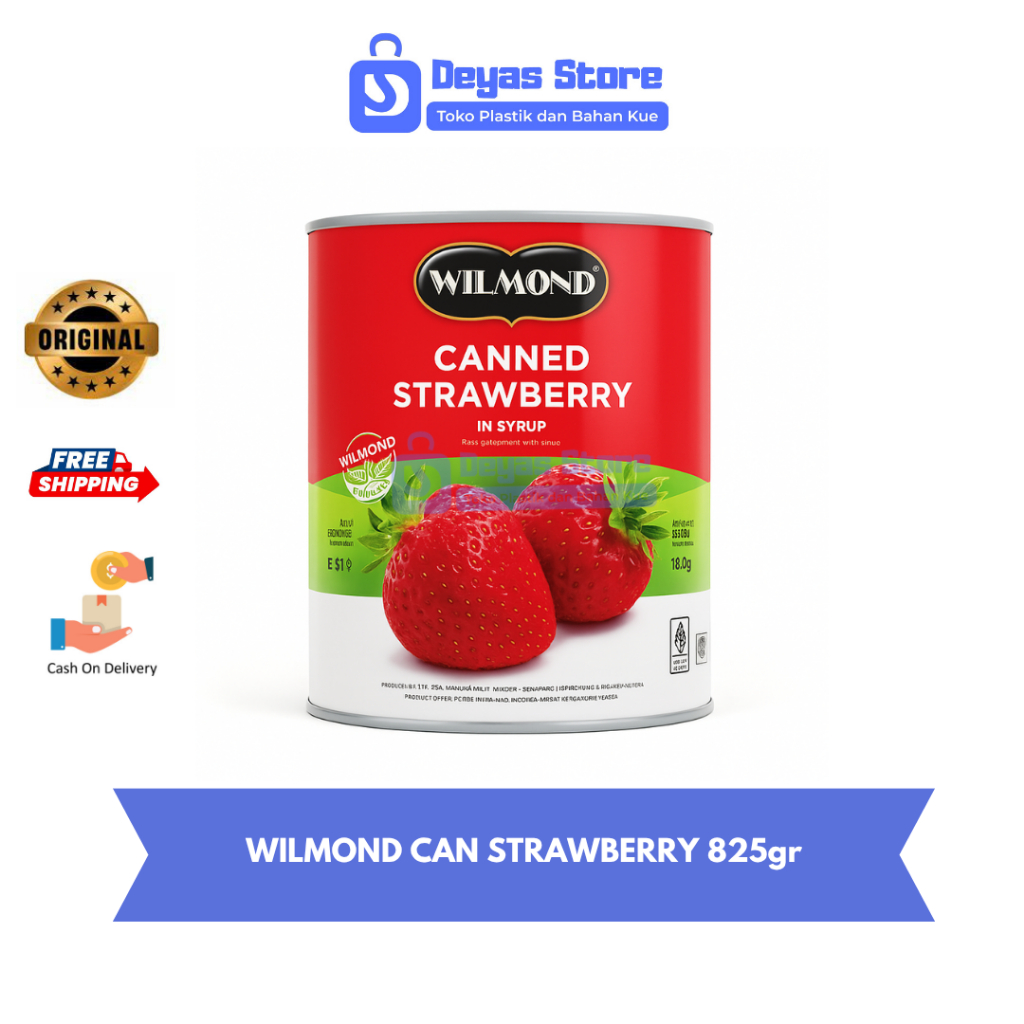 

WILMOND CANNED STRAWBERRY IN SYRUP 825gr/STRAWBERRY KALENG