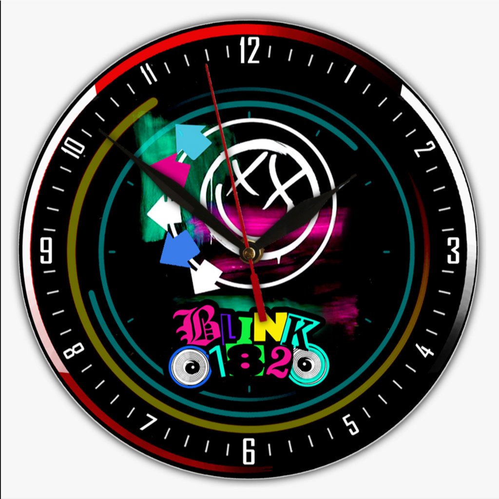 Jam Dinding BLINK Aesthetic Ruang Tamu Kayu PVC