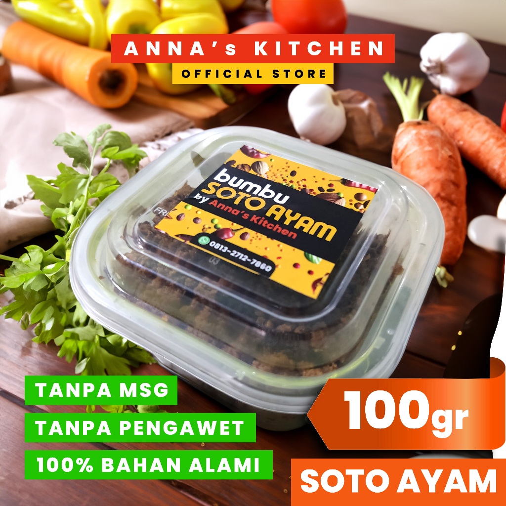 

Bumbu Soto Ayam Otentik ala Anna's Kitchen – Bumbu Masak Siap Pakai, Gurih & Kaya Rempah