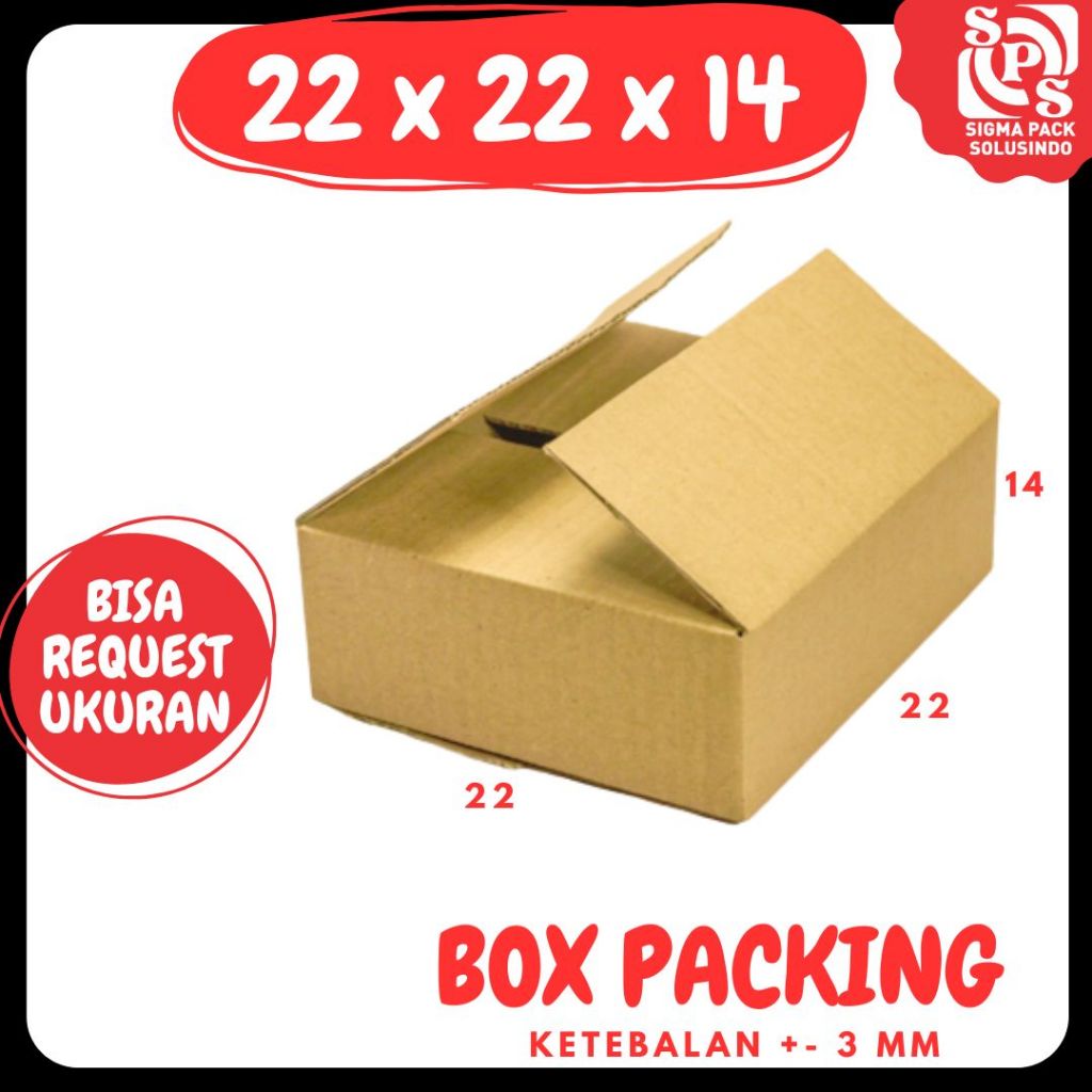 

kardus 22x22x14 box packing A1 dus botol kemasan topi zigma shop
