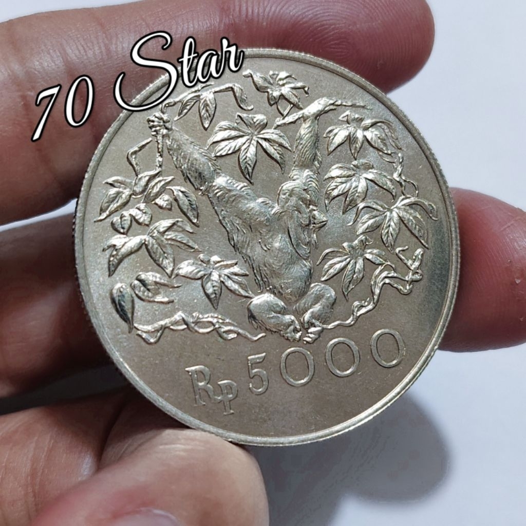 koin Perak 5000 Rupiah silver