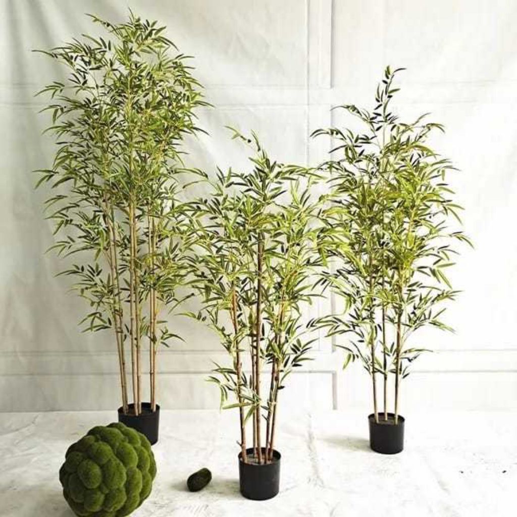 pohon bambu artificial / bunga sudut indor