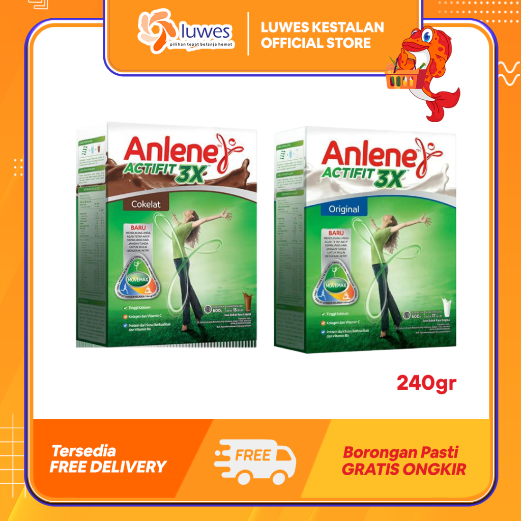 

Anlene Actifix 3x Susu Bubuk 240gr Cokelat / Original