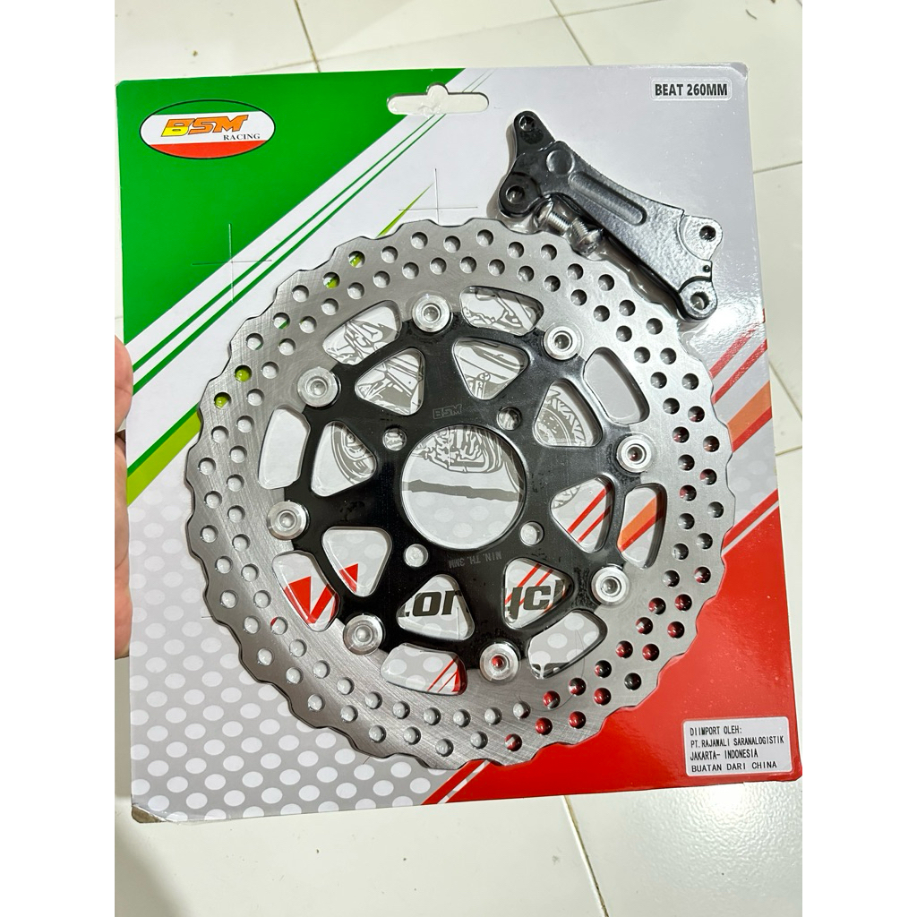 COD Piringan Cakram Beat/Scoopy/Vario/Beat Fi Ukuran 260mm Plus Breket