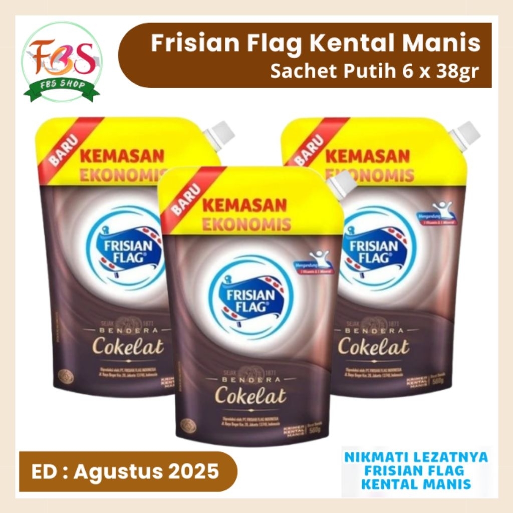 

Frisian Flag Kental Manis Coklat Pouch 545gr