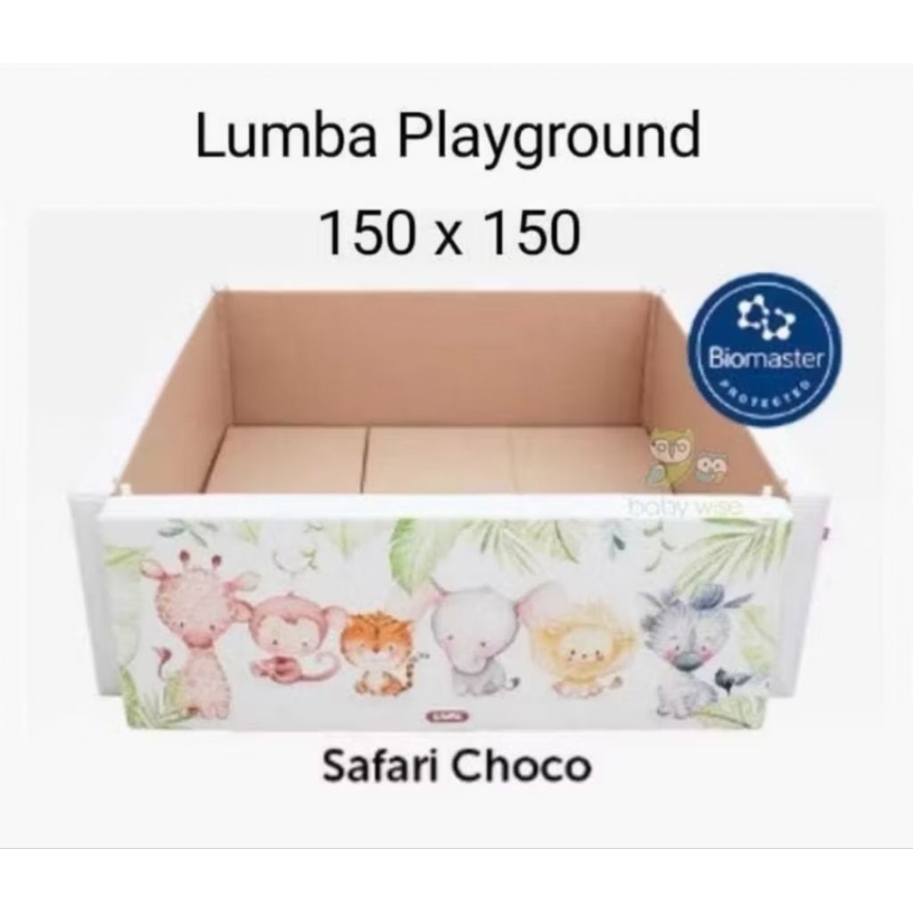 LUMBA PLAYMATE-PLAYGROUND SAFARI CHOCO - UKURAN 150 CM X 150 Cm
