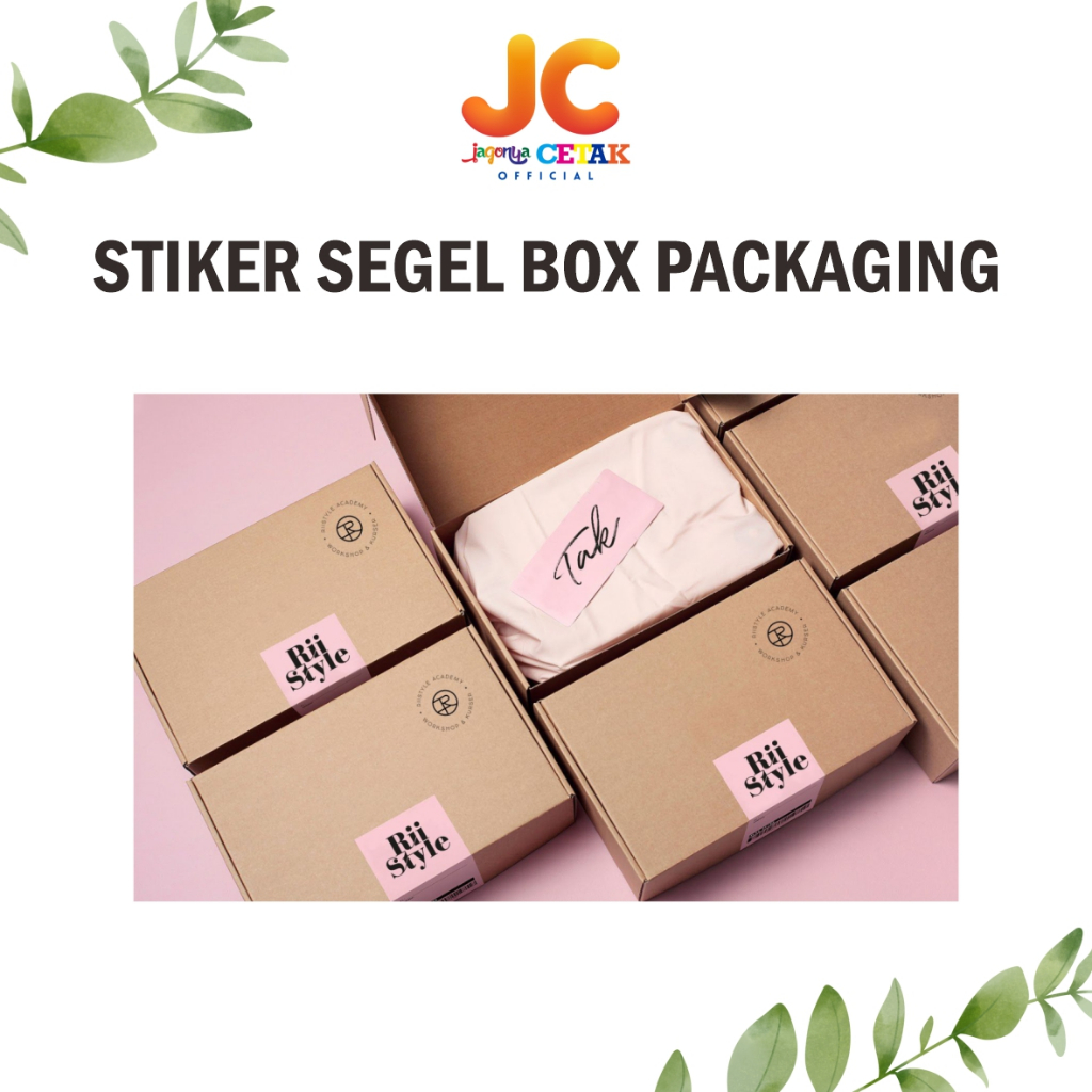 

JC Stiker Segel Box Packaging I Stiker Seal Box I Stiker Segel Kemasan Hampers