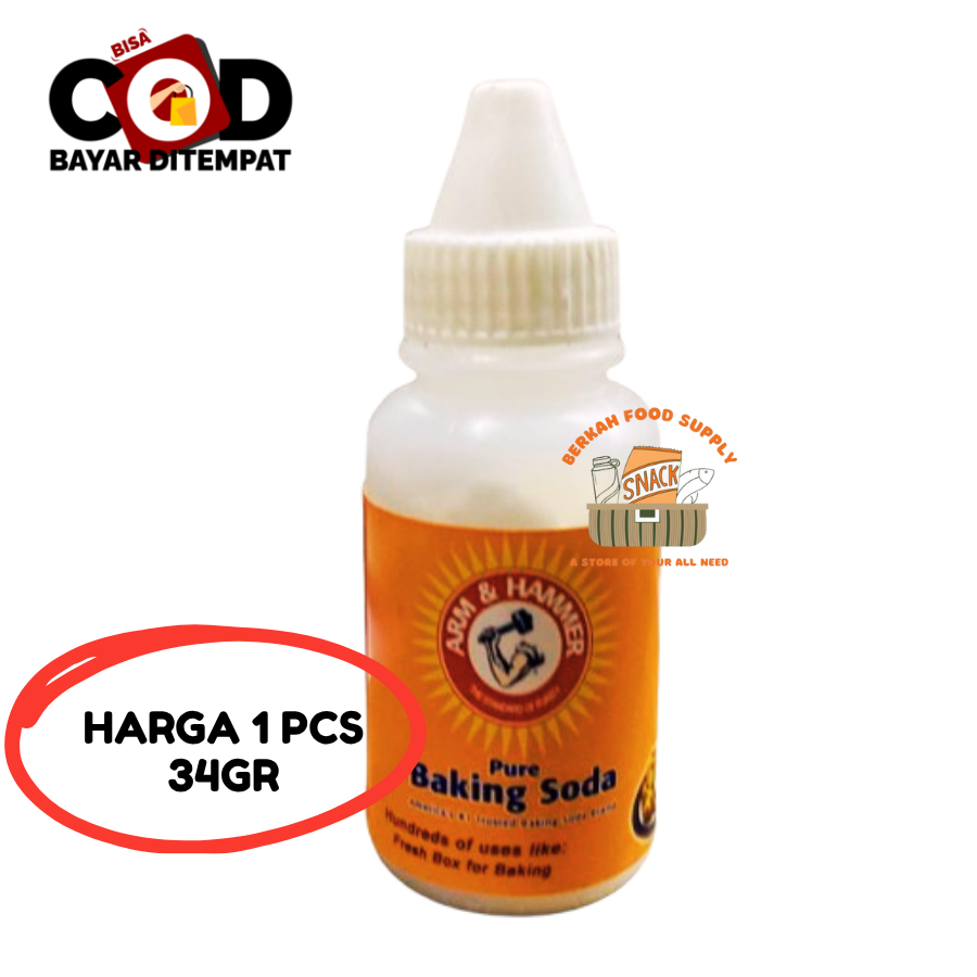 

[ BERKAH ] Arm & Hamer Pure Baking Soda 34gr Baking Soda Serbaguna Bahan Kue Pengembang Kue Soda Kue