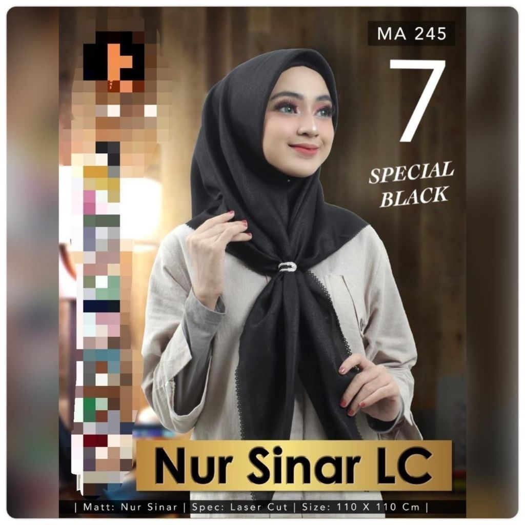 JILBAB SEGI EMPAT NUR SINAR LC