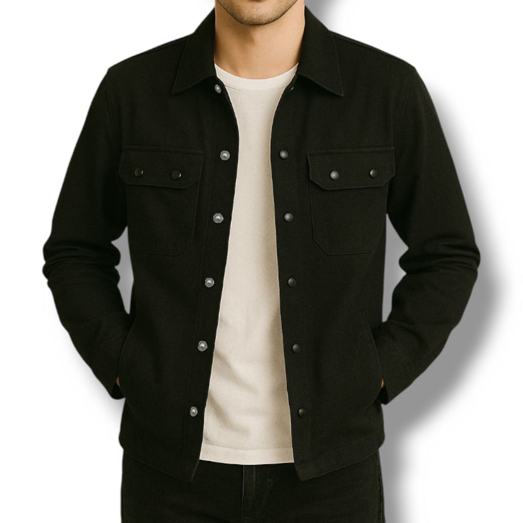 Pria IKC 002 Jaket Pria IKC 002 Distro CBR Six Bandung Keren Jaket Cowok Semi Parka Trucker Kemeja H