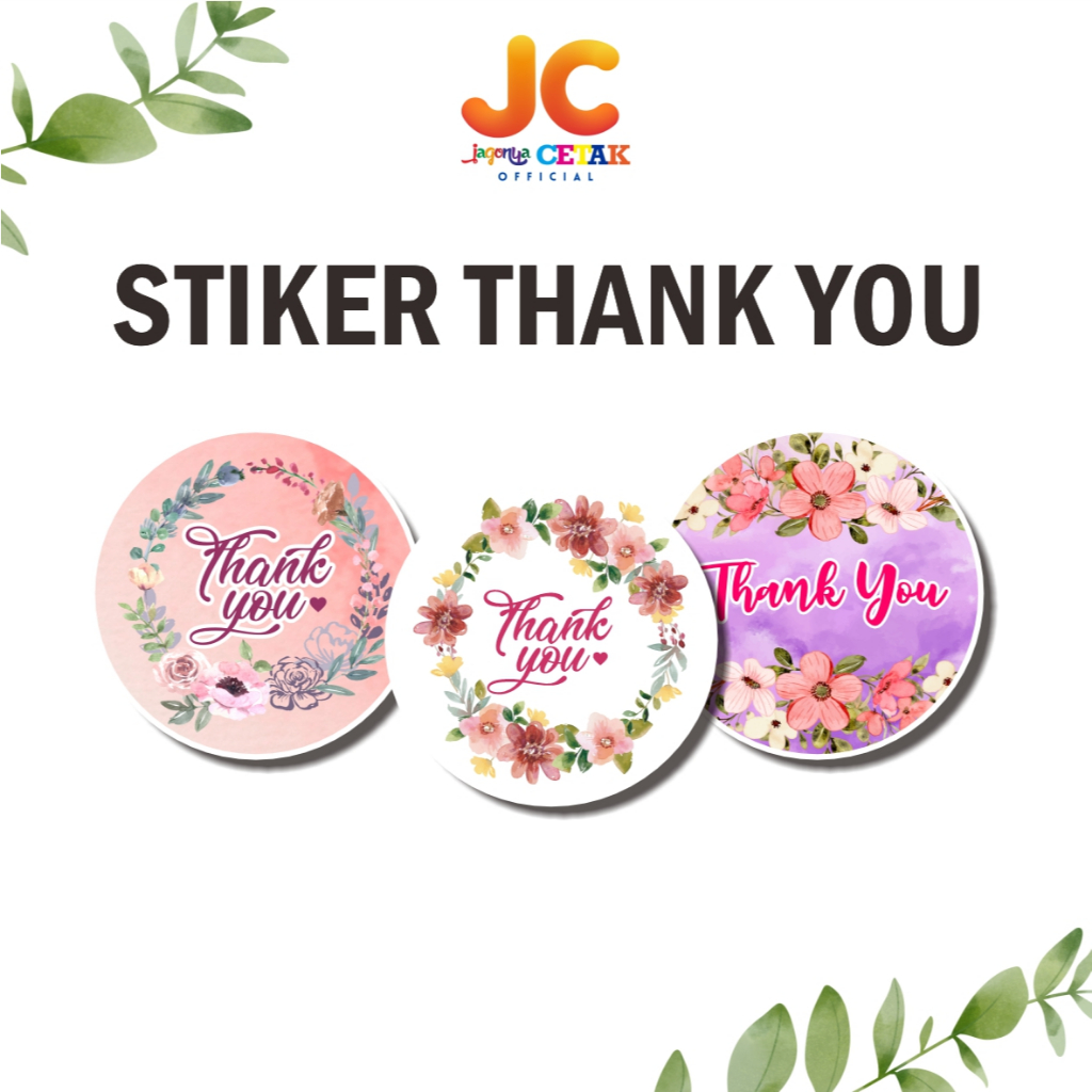 

JC Stiker Thank You | Stiker Ucapan Terima Kasih | Stiker Cutting Bulat | Stiker Online Shop | Stiker Label