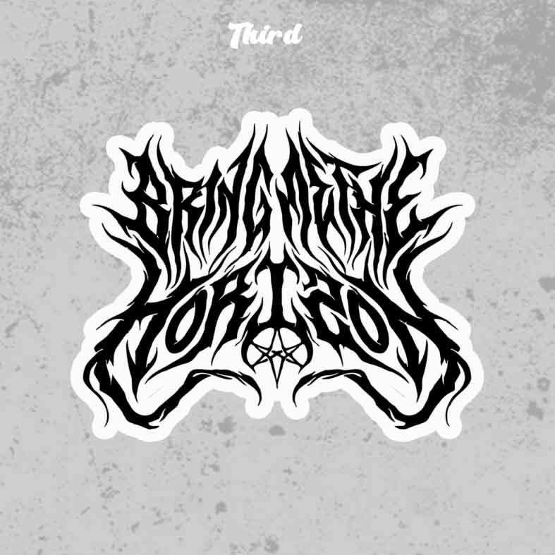 

sticker bmth cutting vinil anti air / sticker band / sticker metal