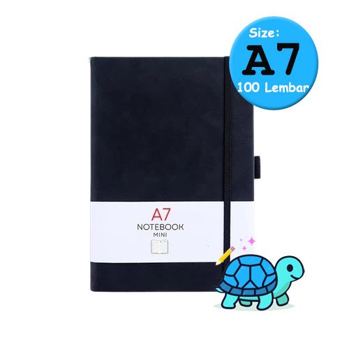 

Aimilo Notebook Tali Aesthetic Pen Holder Tempat Pulpen A7 100 Lembar - Hitam