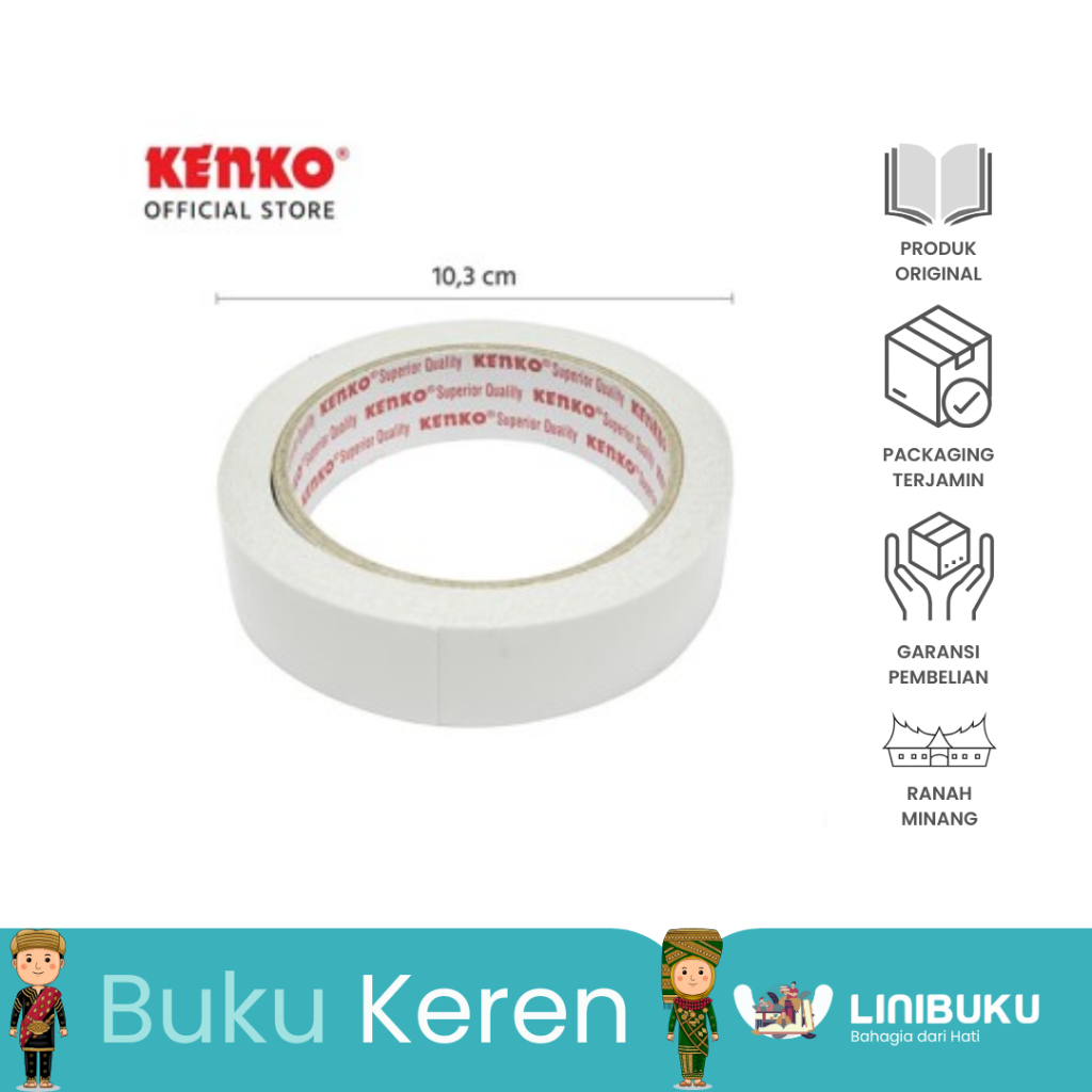 

Kenko Double Tape 24 Mm & 14 mm - Red Core Superior Quality - ATK
