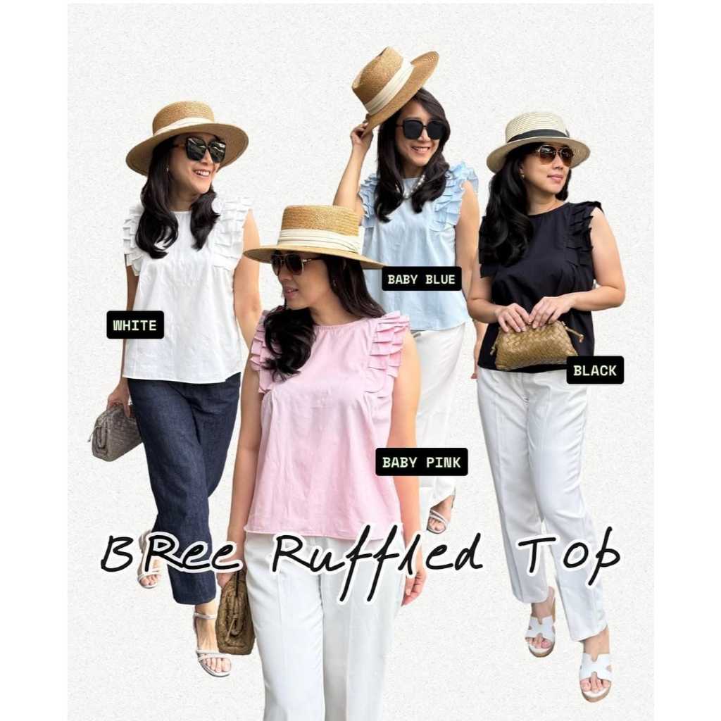 [3Sisters] Baju Atasan Wanita Bree Ruffled Top