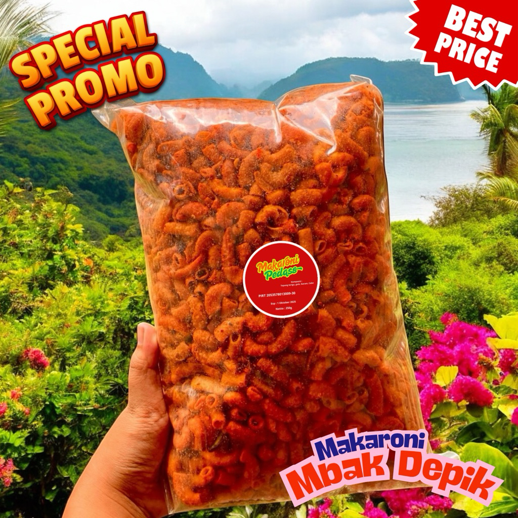 

Makaroni Pedas Rasa Ayam Geprek 250g – Autentik!