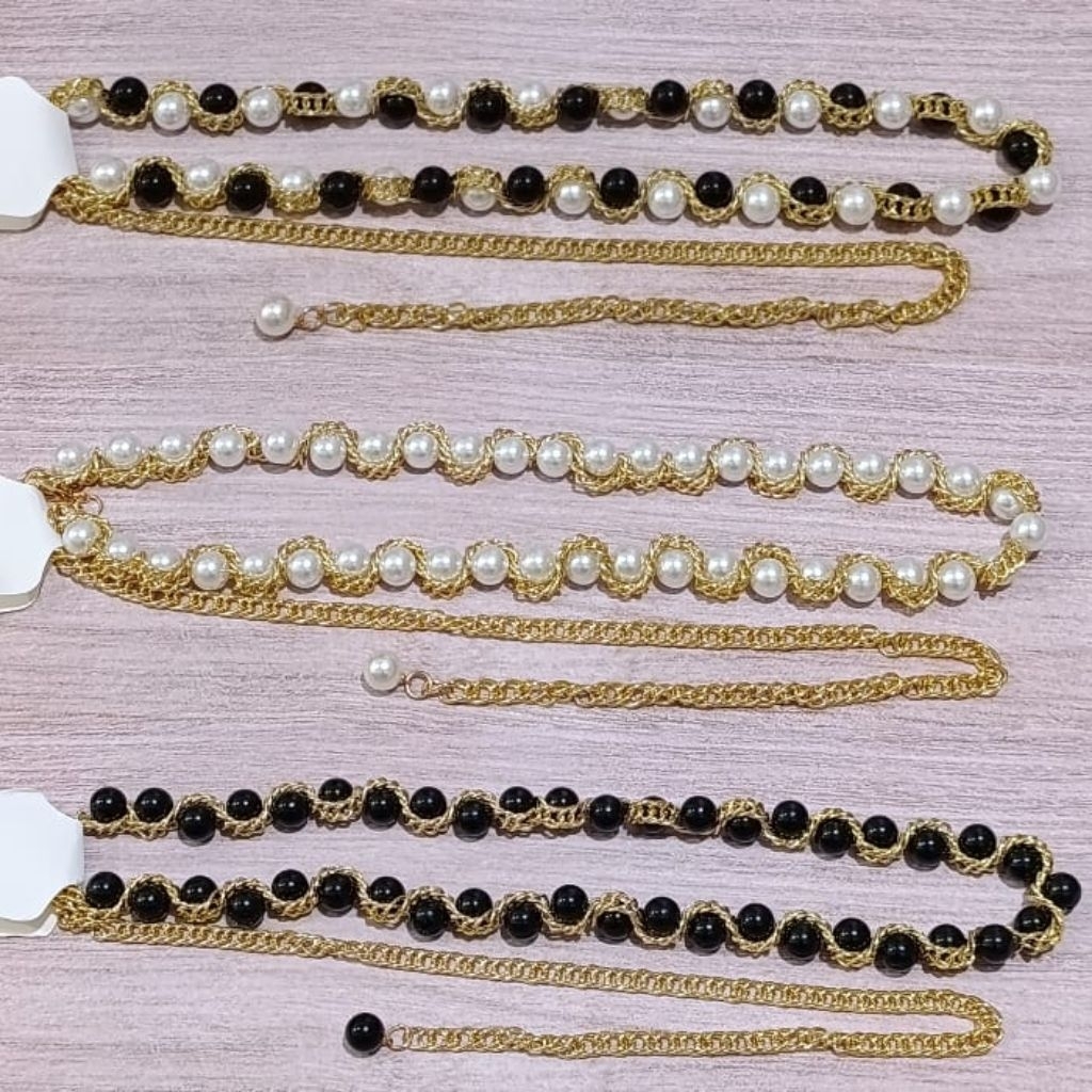 ikat pinggang/ikat pinggang mutiara