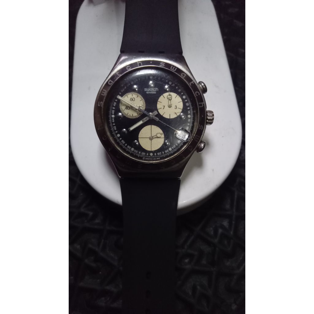 jam swatch irony YCS427G chrono mulus 2nd