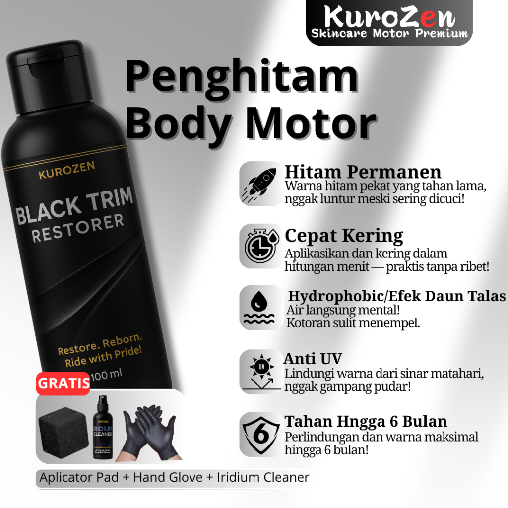 PENGHITAM BODY MOTOR PERMANENT PREMIUM