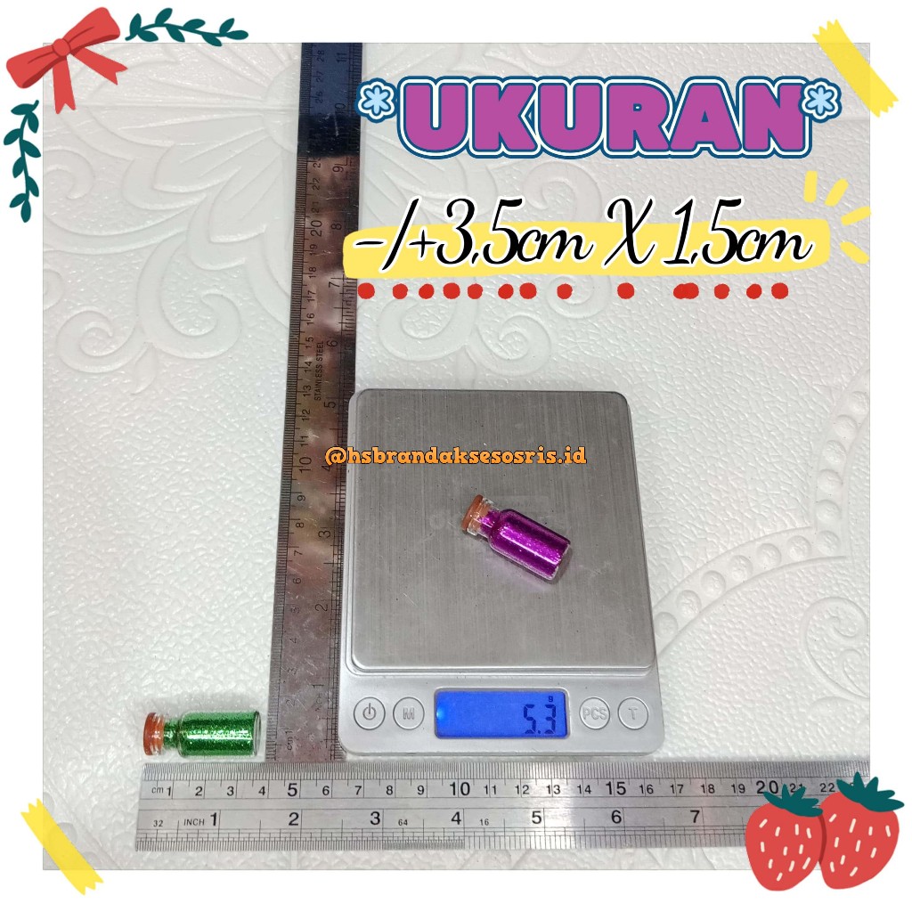 

GLITTER POWDER WARNA WARNI / BOTOL KACA POWDER / BUBUK METALIK / GLITER BUBUK BAHAN KERAJINAN / GLITTER SPARKLING / GBK7350