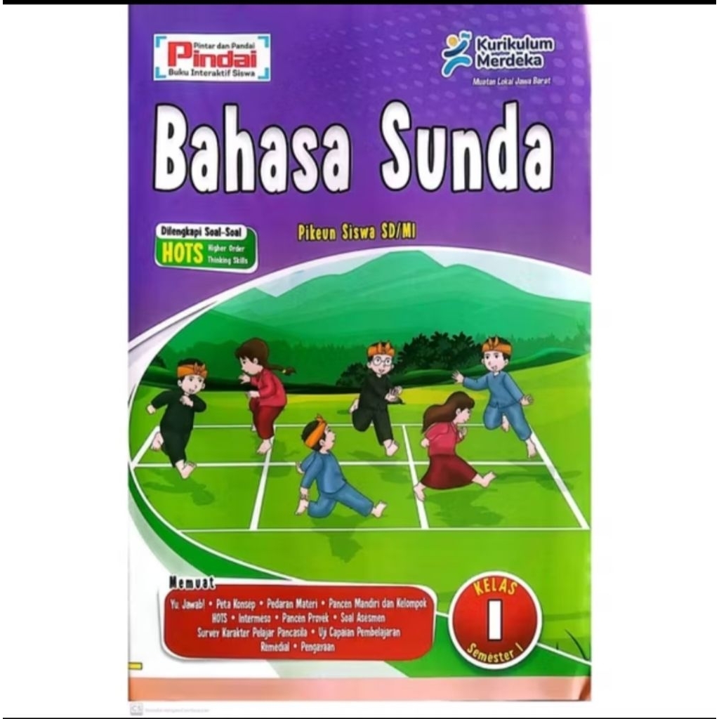 Buku LKS Bahasa Sunda Kelas 1,2,3,4,5,6  SD/MI Semester 1  kurikulum merdeka