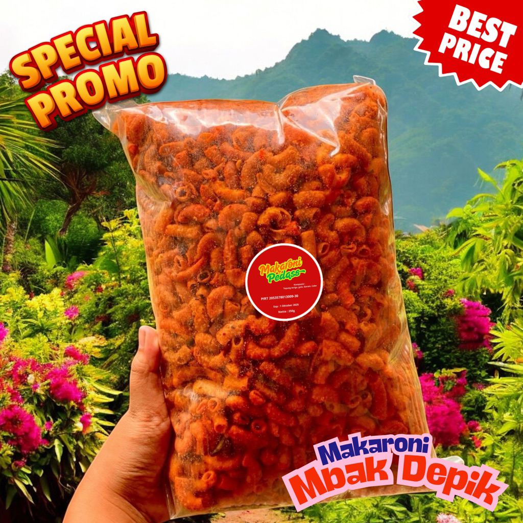 

Makaroni Pedas Tanpa MSG 250g – Sehat Tetap Pedas!