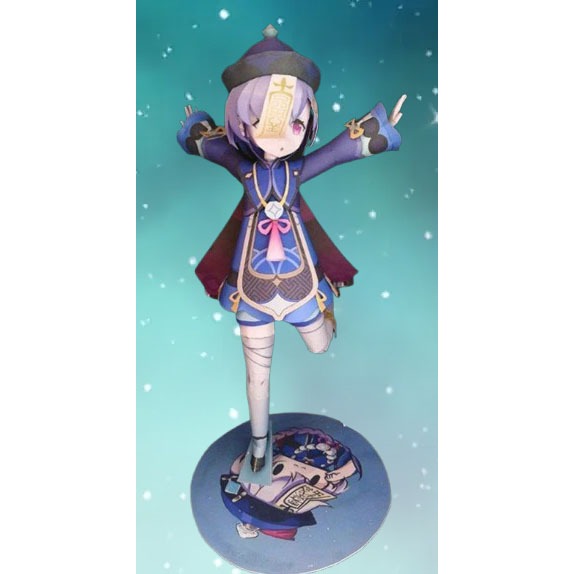 DIY Figure Kertas Genshin Impact Qiqi