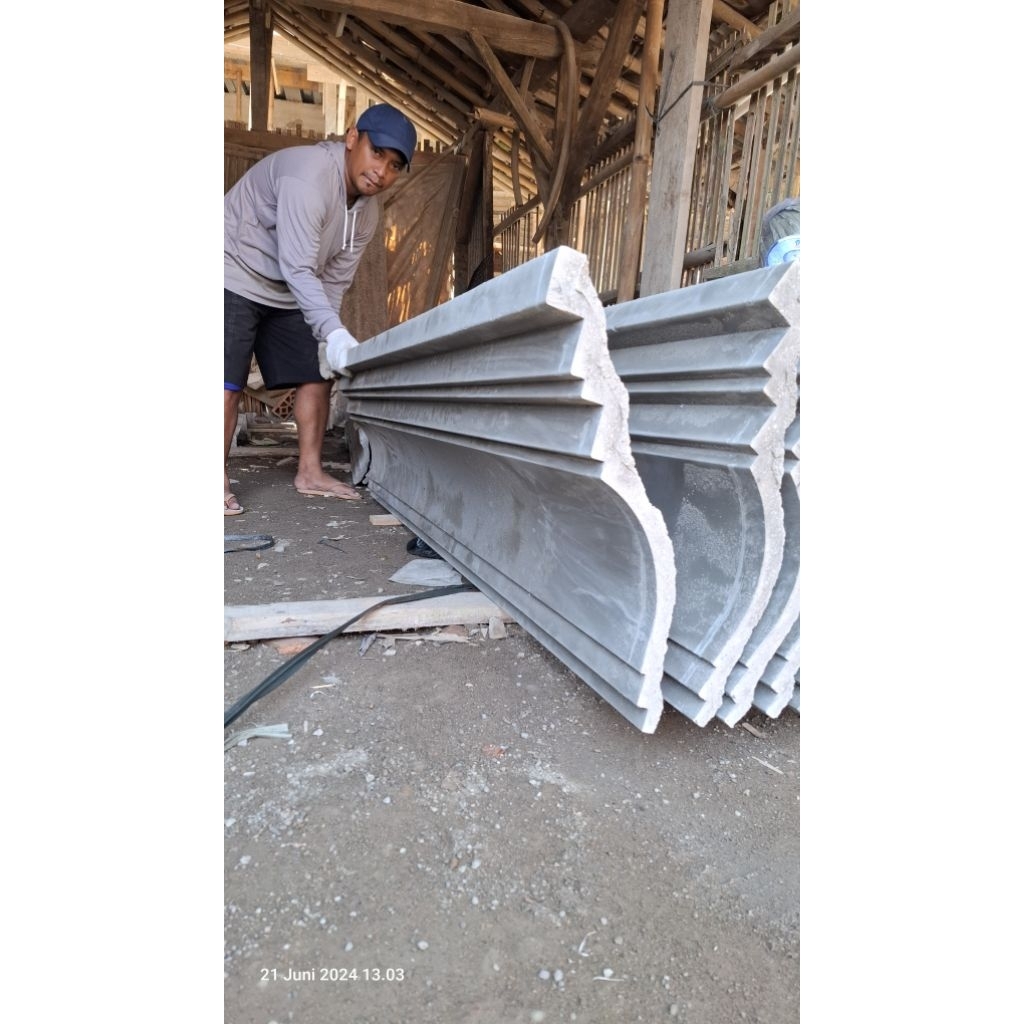 lisplang beton minimalis 25 cm x 200 cm