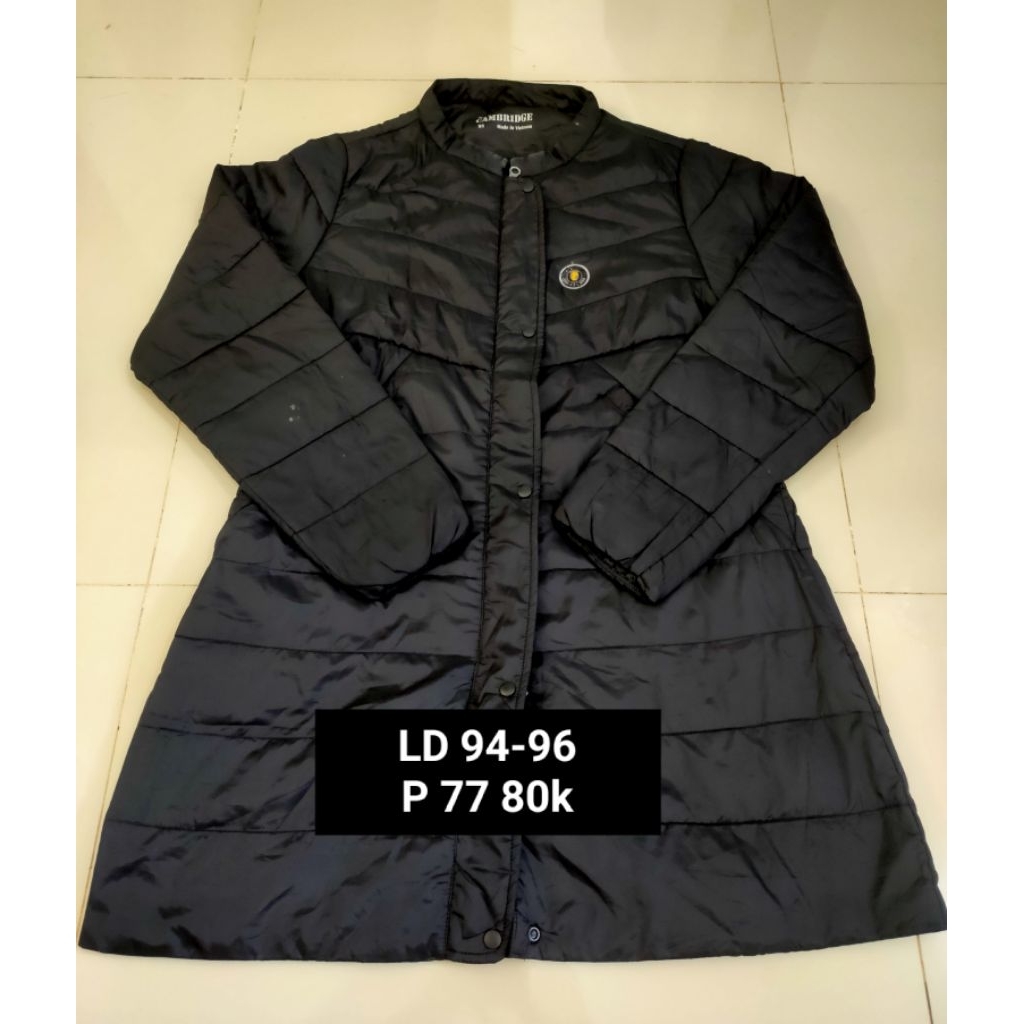 Jaket Gelembung Cambridge Black