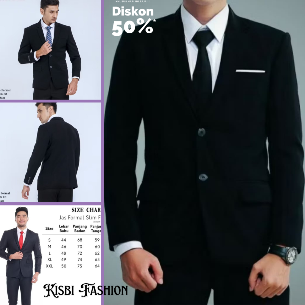 ORIGINAL JAS BLAZER FORMAL SEMI FORMAL/BLEZER JAS FORMAL PRIA/ JAS BLAZER PRIA SLIMFIT