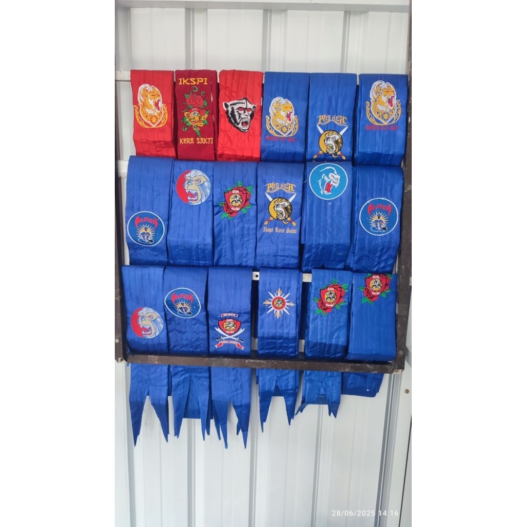 SABUK DUPLIKAT BIRU IKSPI KERASAKTI bordir ( ukuran lebar  3meter  )