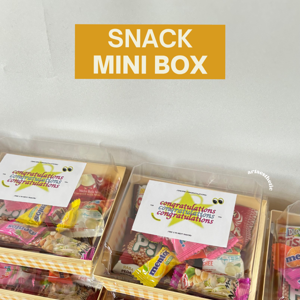 

Snack Mini Box | Snackbox | Mini Gift Birthday Graduation
