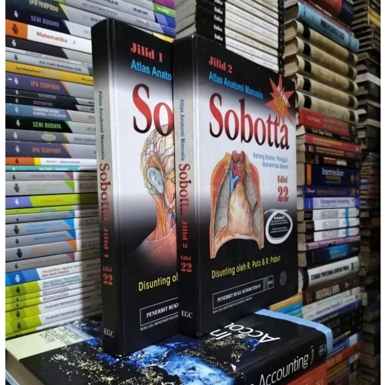 ORIGINAL BUKU ATLAS ANATOMI MANUSIA SOBOTTA EDISI 22 JILID 1 & 2
