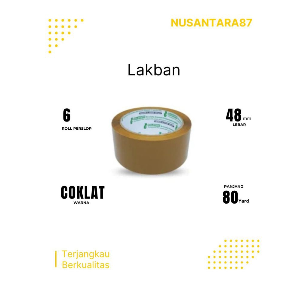 

Goldtape Lakban Coklat 2 inch ( 48mm )