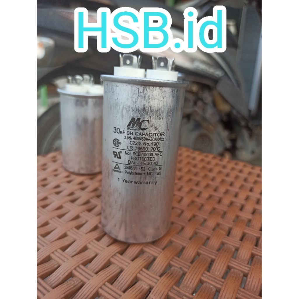 KAPASITOR MC 30uF OUTDOOR AC SHARP 1PK ORIGINAL