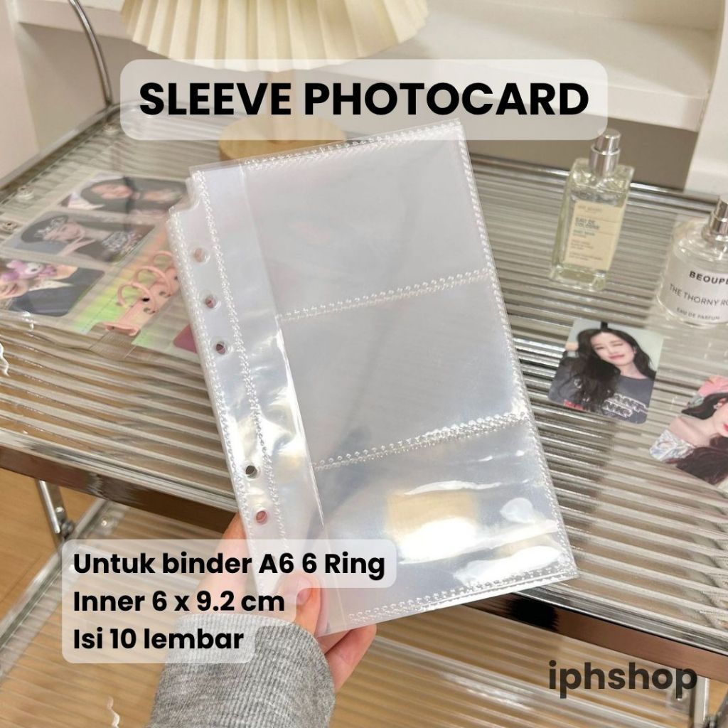 

iphshop - Refill Binder A6 6 Ring | Isi Kertas / Sleeve Photocard / Ziplock Nabung