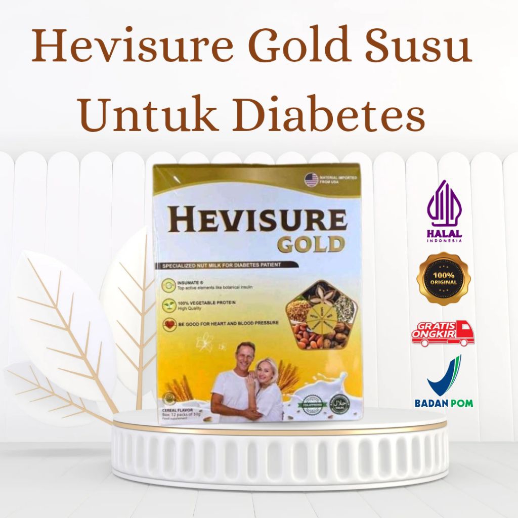 

HEVISURE GOLD MILK SUSU OBAT DIABETES KENCING MANIS KADAR GULA RENDAH RESMI BPOM