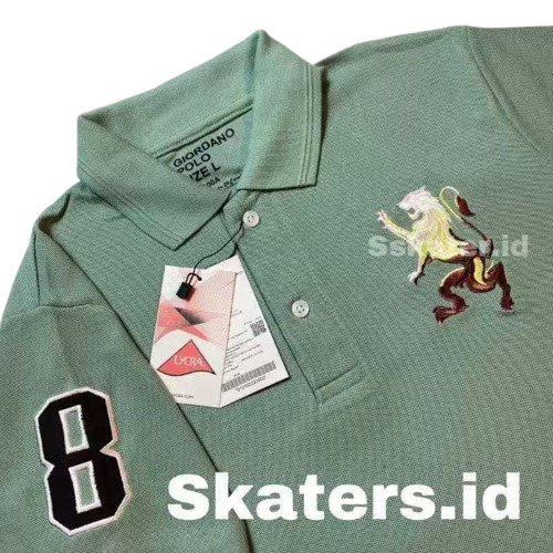 Kaos Pria Polo GIORDANO Kerah Hits Pria Casual Slimfit Polos Terlaris / Baju Kaos Giordano Pria Slim