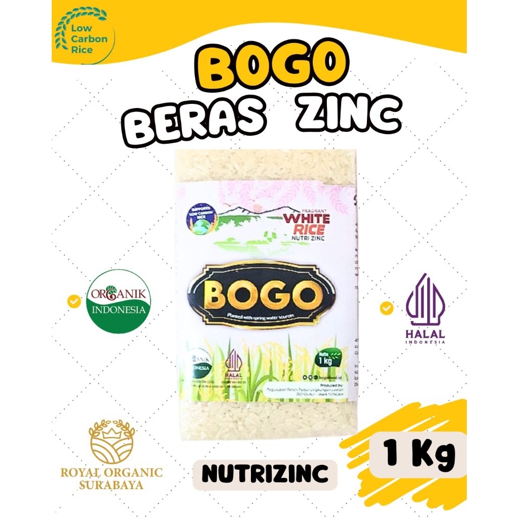 

Beras Zinc Organik, Mencegah stunting, Direkomendasikan untuk Ibu Hamil Organik.Non GMO