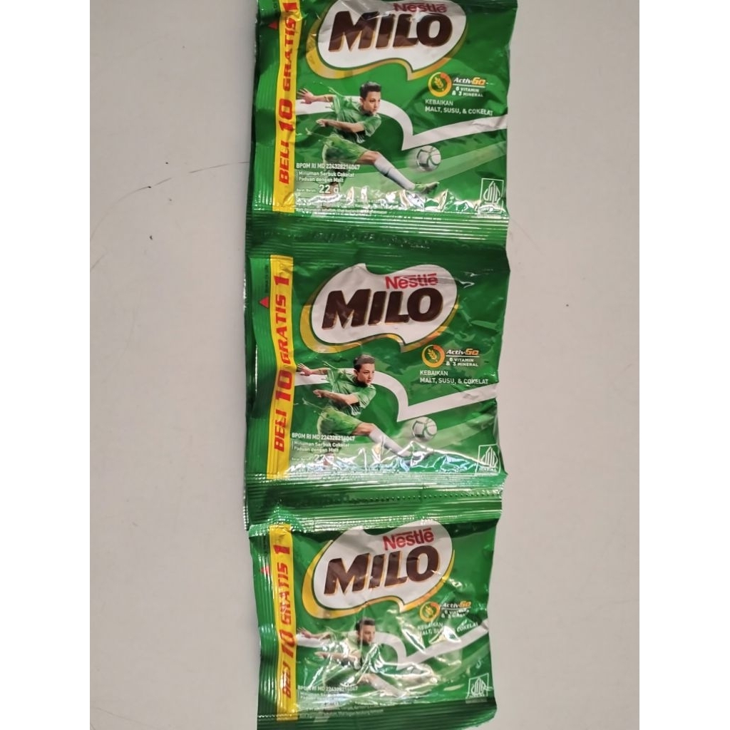 

susu instan Milo sachet || susu bubuk Milo 1 renceng isi 10