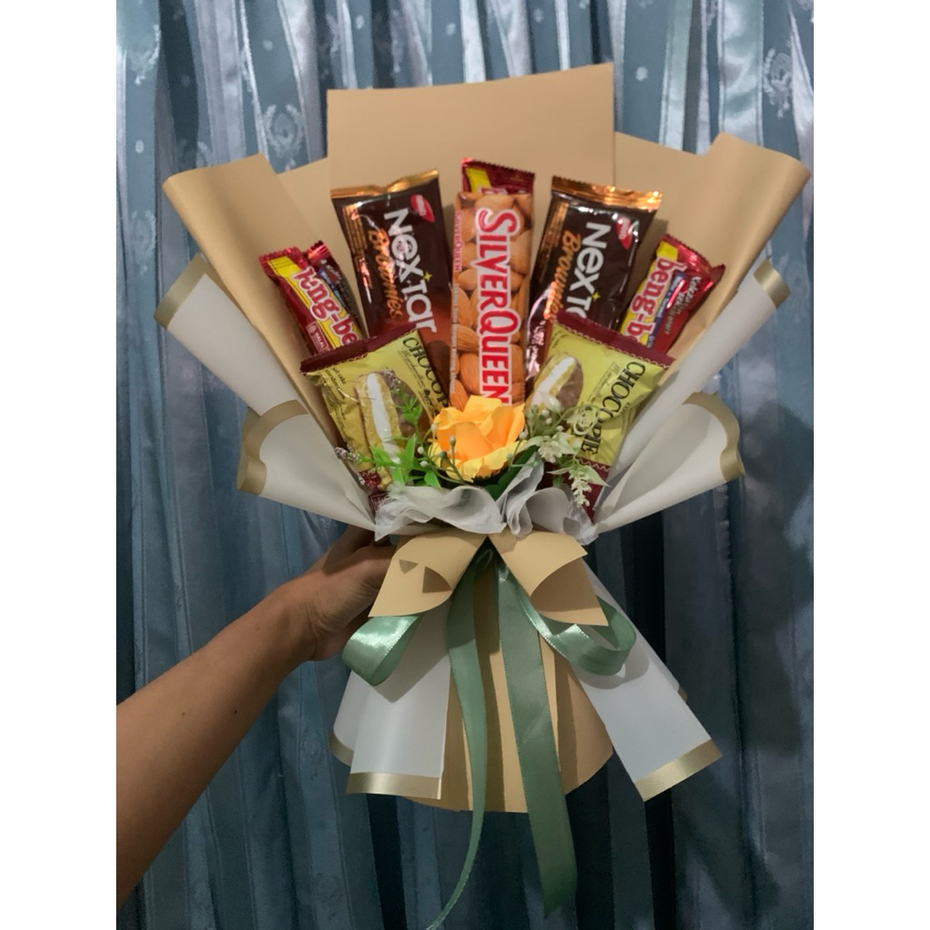buket snack / bouquet snack silverqueen, bengbeng, dll