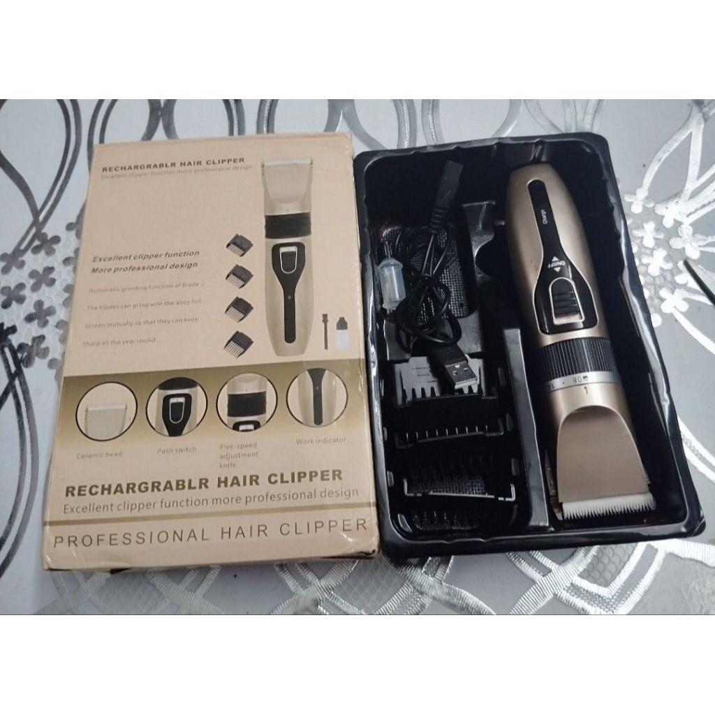 Profesional Rambut Clipper / Gunting Rambut Listrik Clipper / Gunting Rambut Isi Ulang Pemangkas