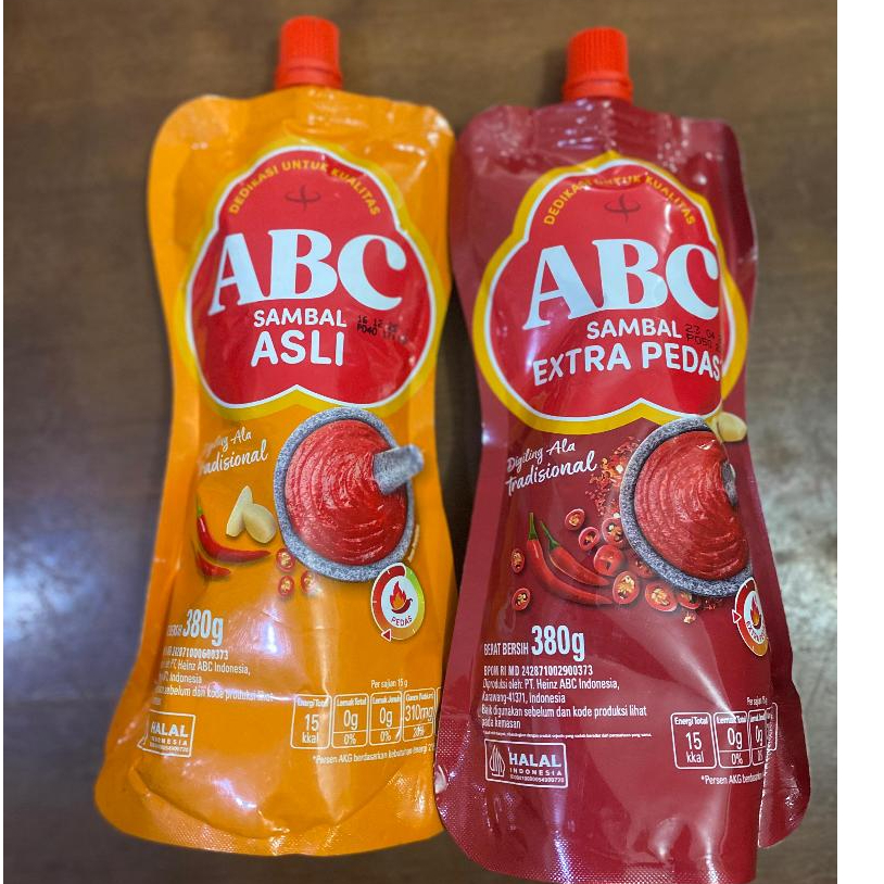 

Abc Sambal Asli & Ext Pedas 380gr