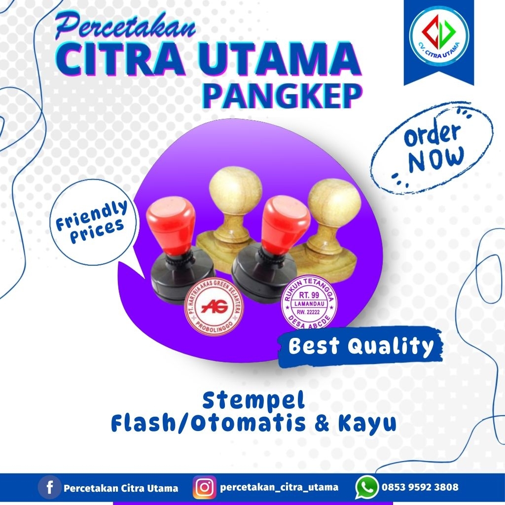 

STEMPEL FLASH OTOMATIS & KAYU