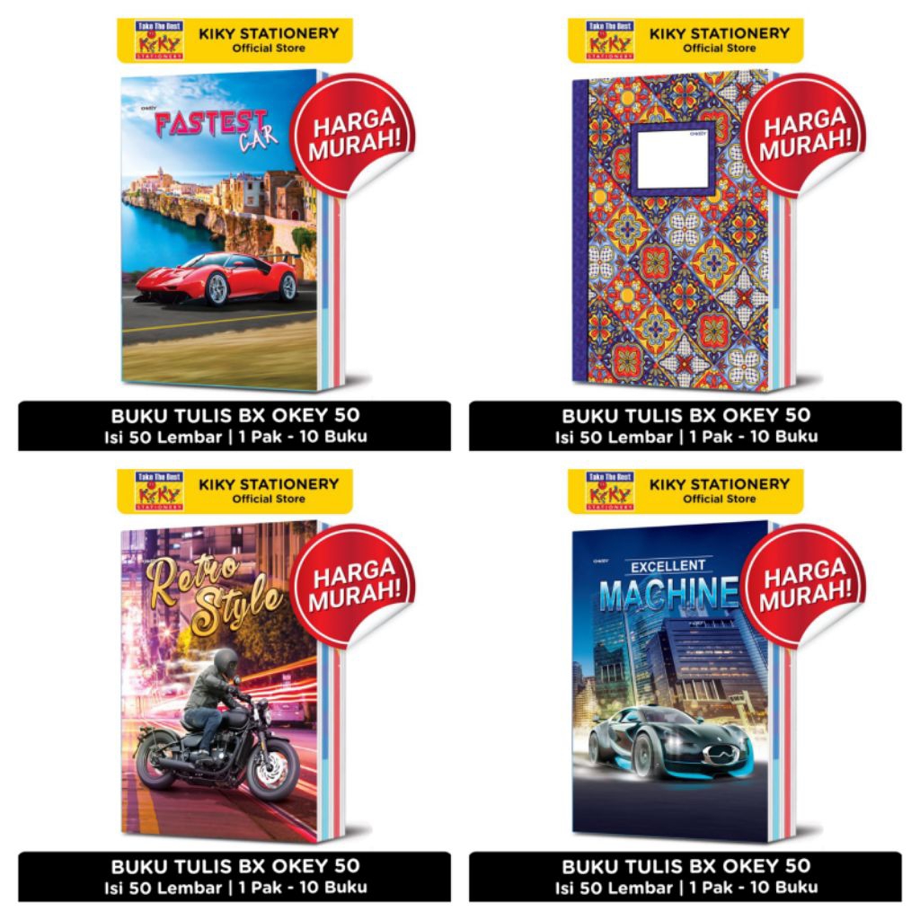 

Okey Buku Tulis Boxy 40 & 50