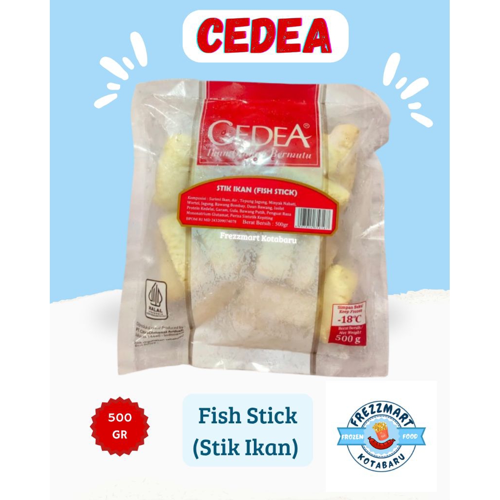 

CEDEA Stik Ikan - Fish Stick 500 GR Halal Frozen Food Fresh Pontianak - Frezzmart Kotabaru