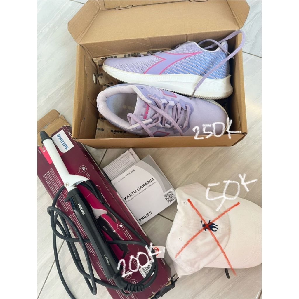 PRELOVED DIADIORA RUNNING & CATOKAN PHILLIPS SKINTIFIC SOMEBYMI