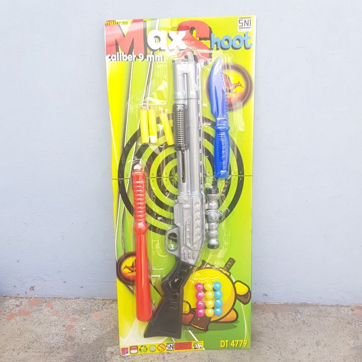 Mainan Pitol Tembakan - Pistol Mainan Tembak tembakan max shoot /Tembak Tembakan Bonus Peluru