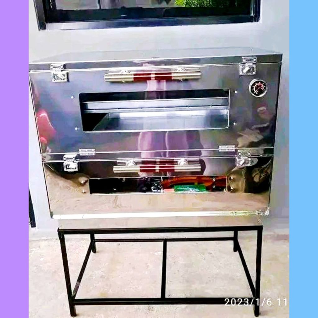 Oven Gas Stainless Steel 90x55x65cm Manual