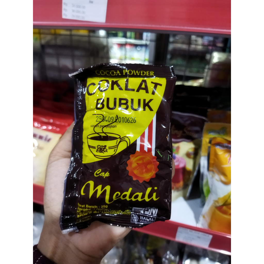 

Coklat Bubuk Cap Medali 25gr / Cocoa Powder